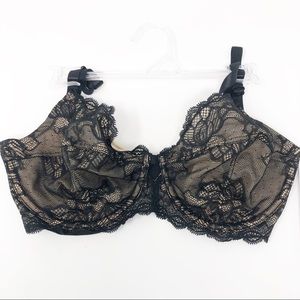 New Calvin Klein Black Lace Bra, 34DD